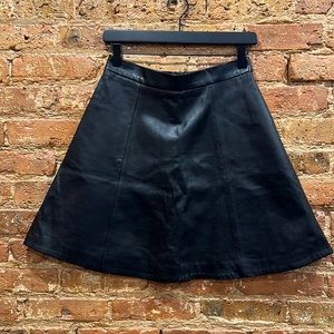 Black Leather Skirt